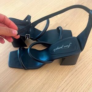 Free people summer sandals, black , size 40